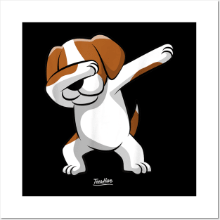 Dabbing Beagle Posters and Art